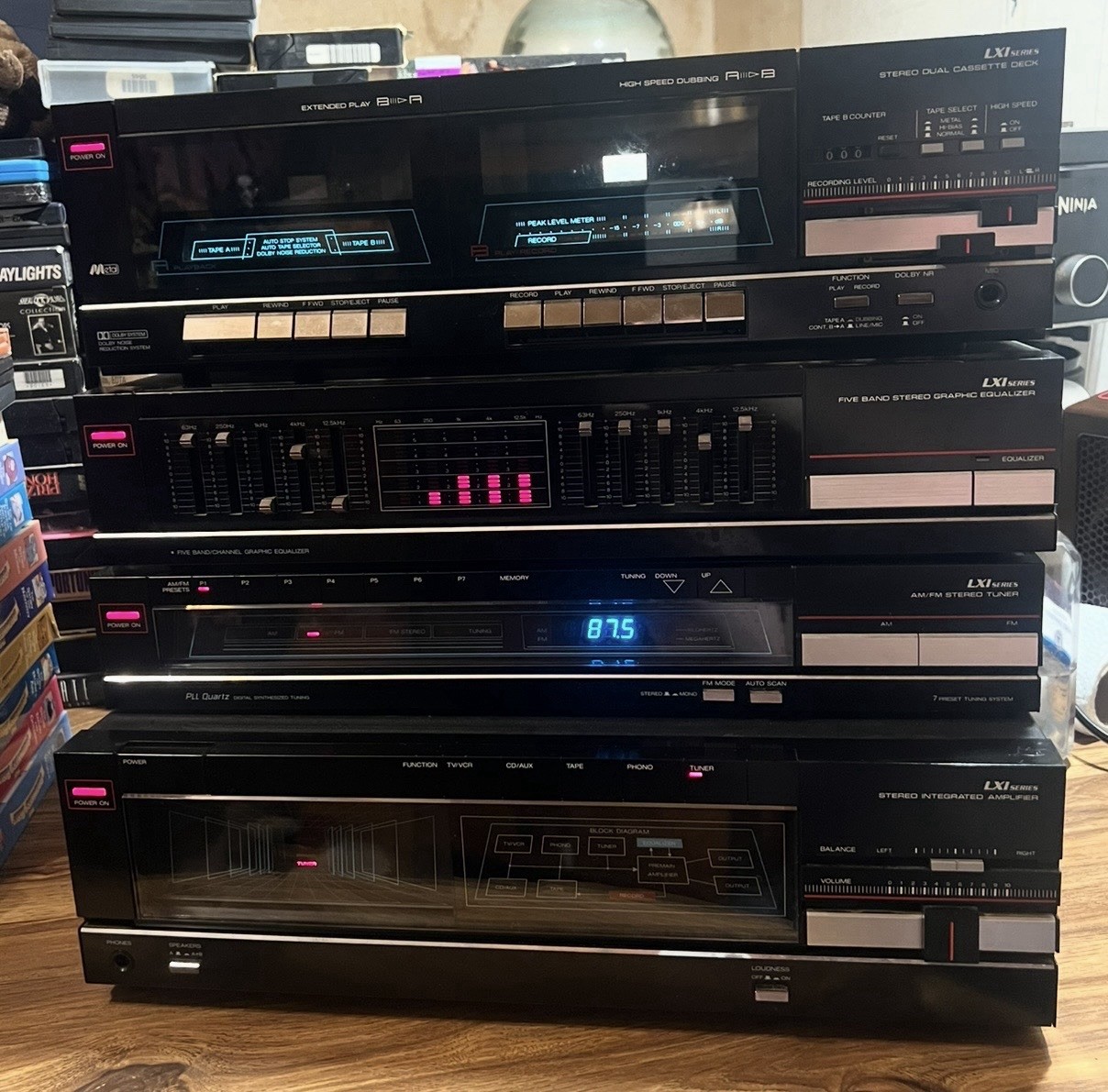 Vintage LXI Series 9295  Stereo Integrated Amplifier Setup Tested Working