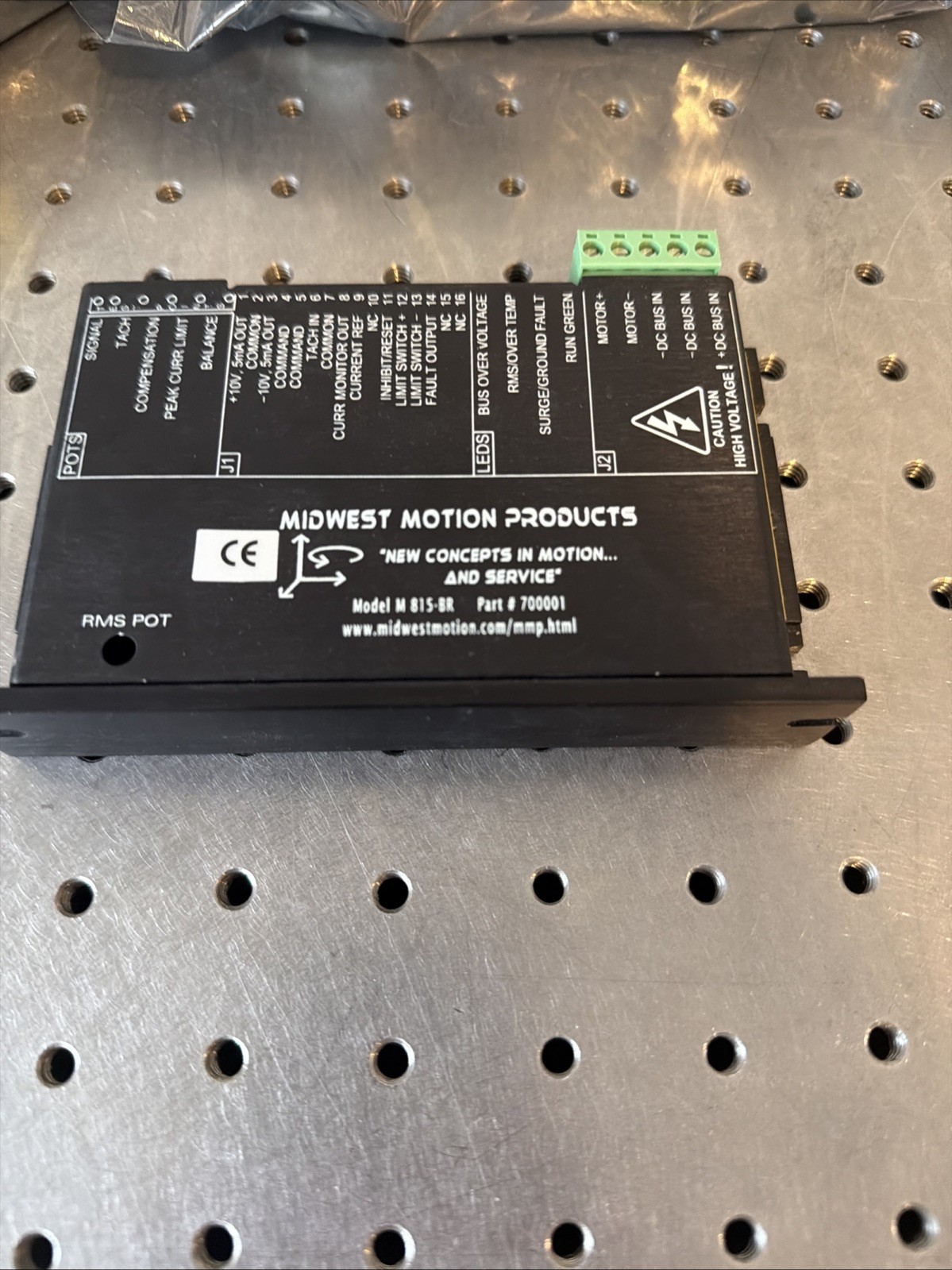 Midwest Motion Products M 815-BR Brushed Servo Drive Controller