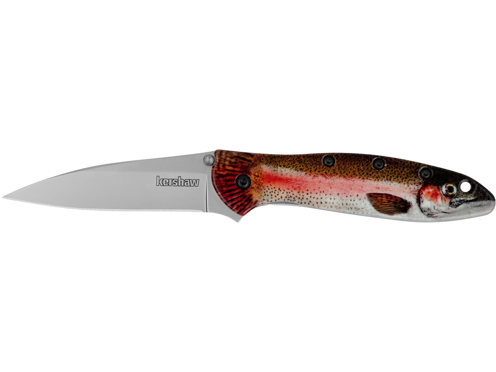 Kershaw Leek Assisted Opening Pocket Knife 3" Wharncliffe Sandvik 14C28N Bead