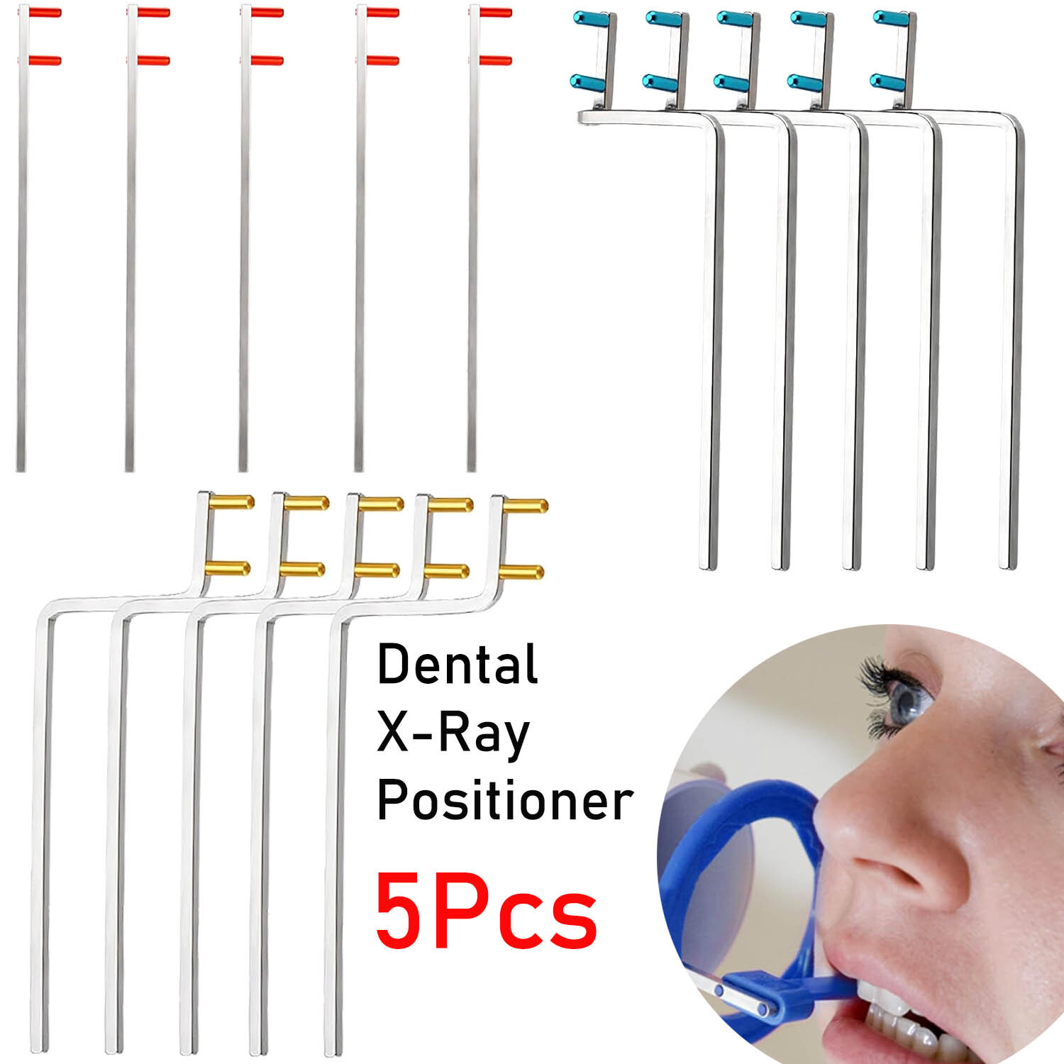 5x Dental X-Ray Xray Kit Positioner Holder Bitewing/Anterior/Posterior Arms