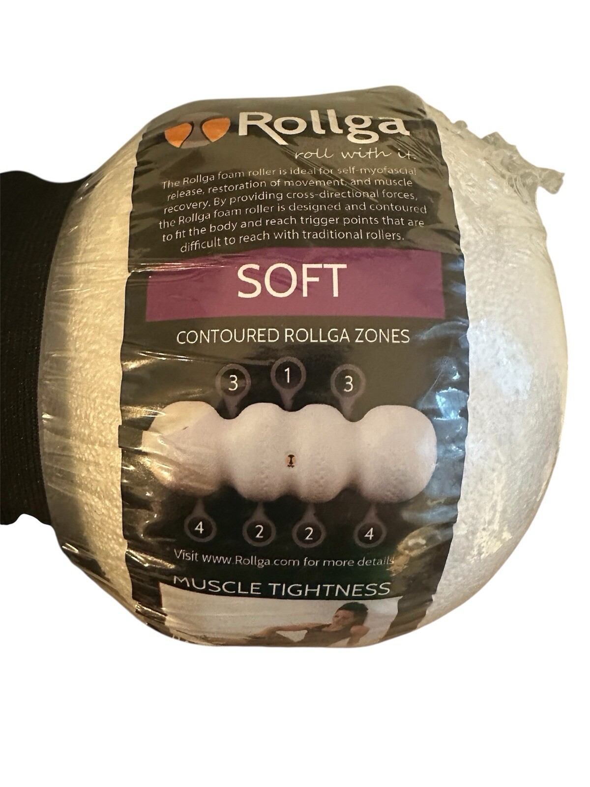 Rollga Lite Soft Density White Foam Roller