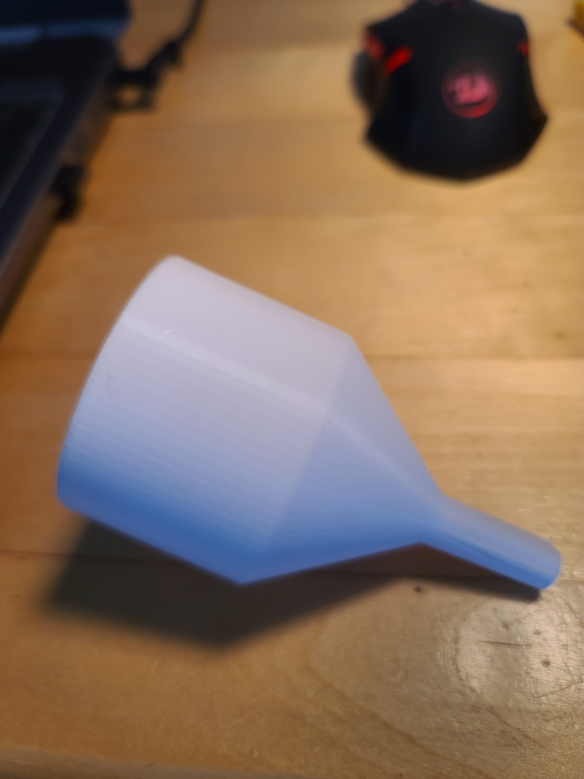 Precision Anti‑Glug Micro Funnel | PETG | Oil, Solvent, Additive, Reloading