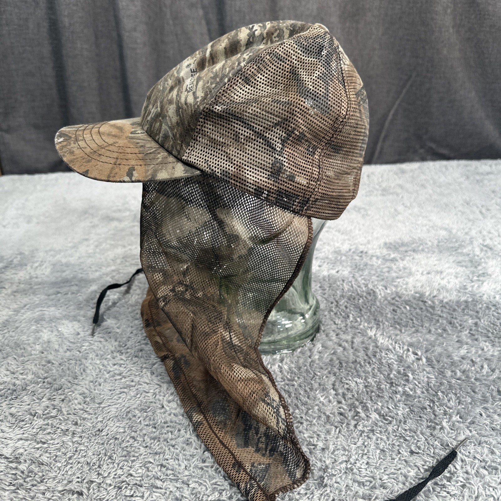VTG USA MADE Camouflage Ball Cap Camo Netting REALTREE Snapback Cap Hunting