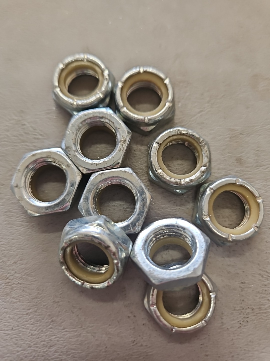 1/2-20 Nylon Insert Lock Nut Thin / Jam / Half thick (10)