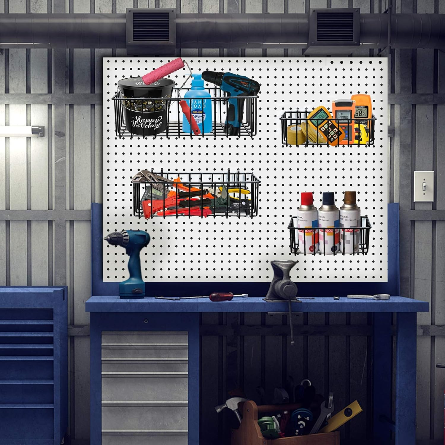 Pegboard Baskets,Pegboard Accessories,Can Be Used to Store Items That Are Not Ea