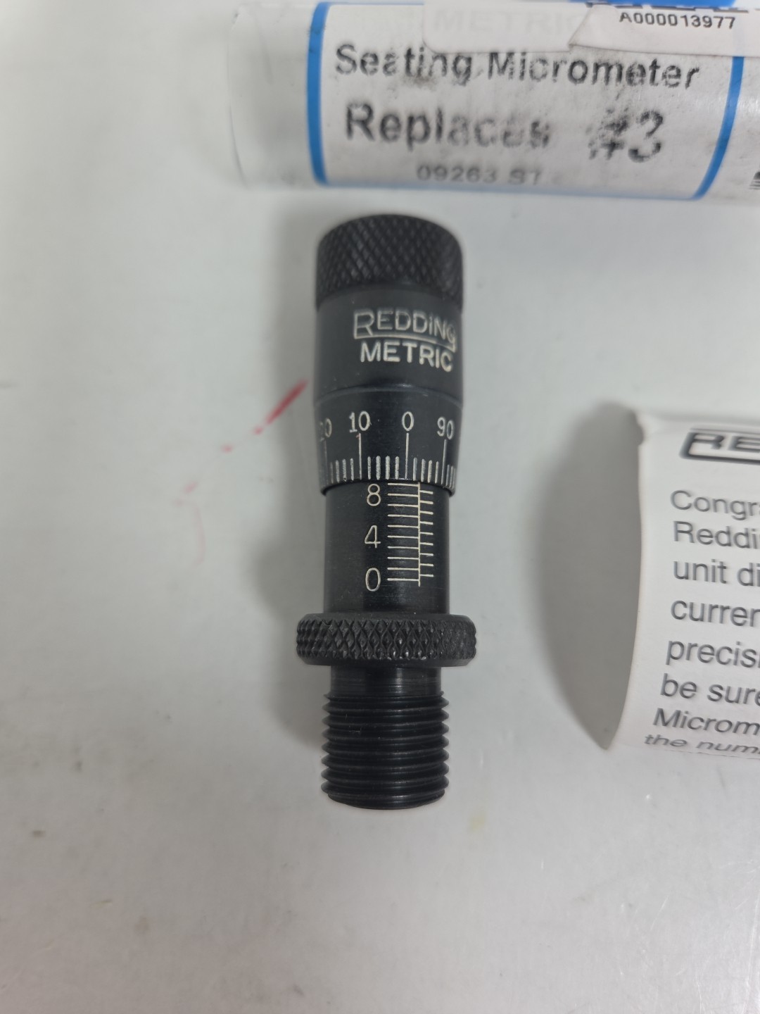 09263 REDDING BULLET SEATING MICROMETER - REPLACES #3 - Metric