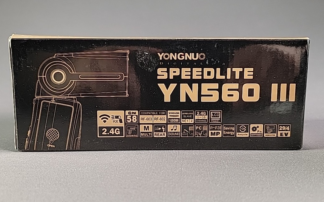Yongnuo YN560-III Speedlight Wireless Flash- never used- this was a backup flash
