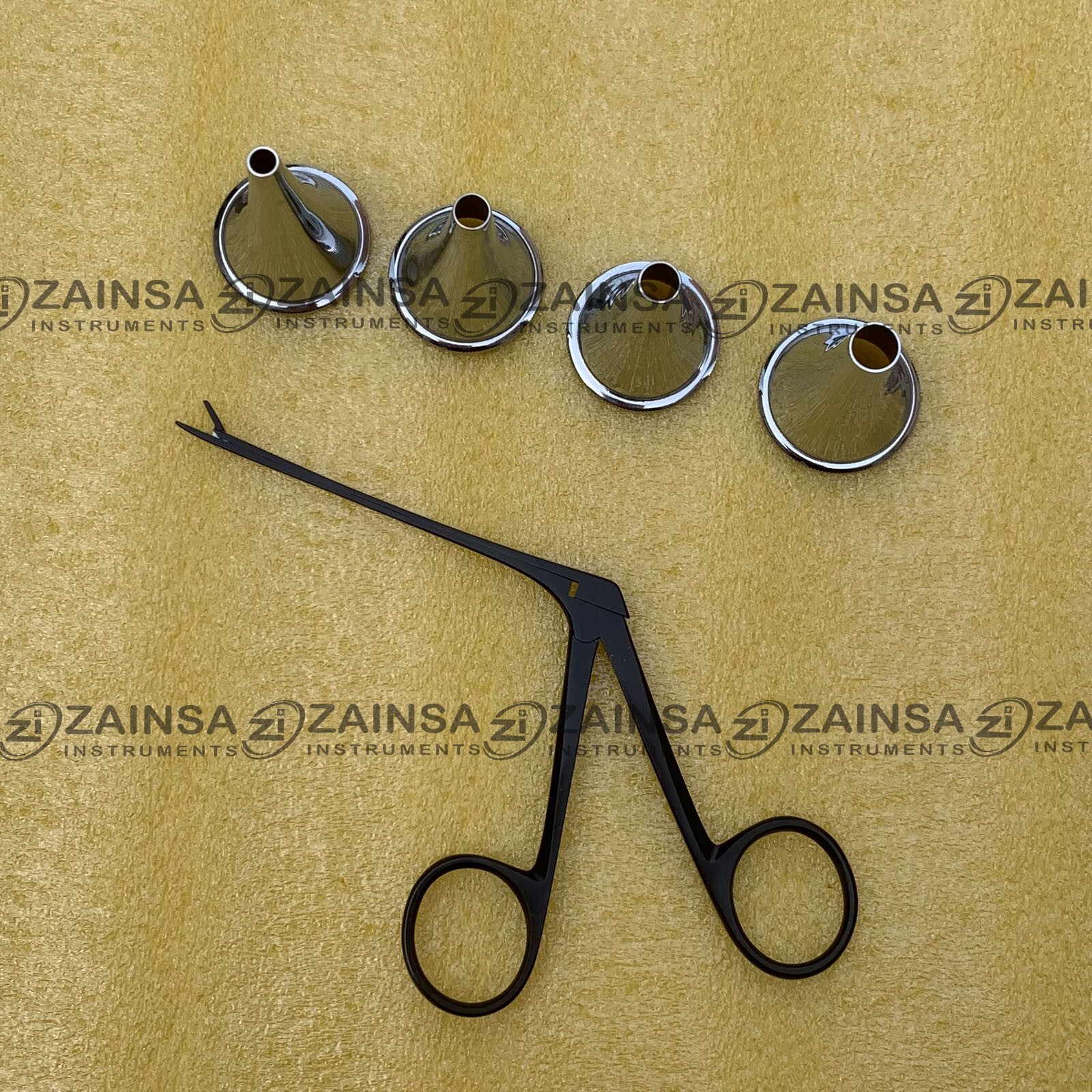 4pc Set Hartmann Ear Speculum Micro Alligator 3" ENT Surgical Nasal Instruments