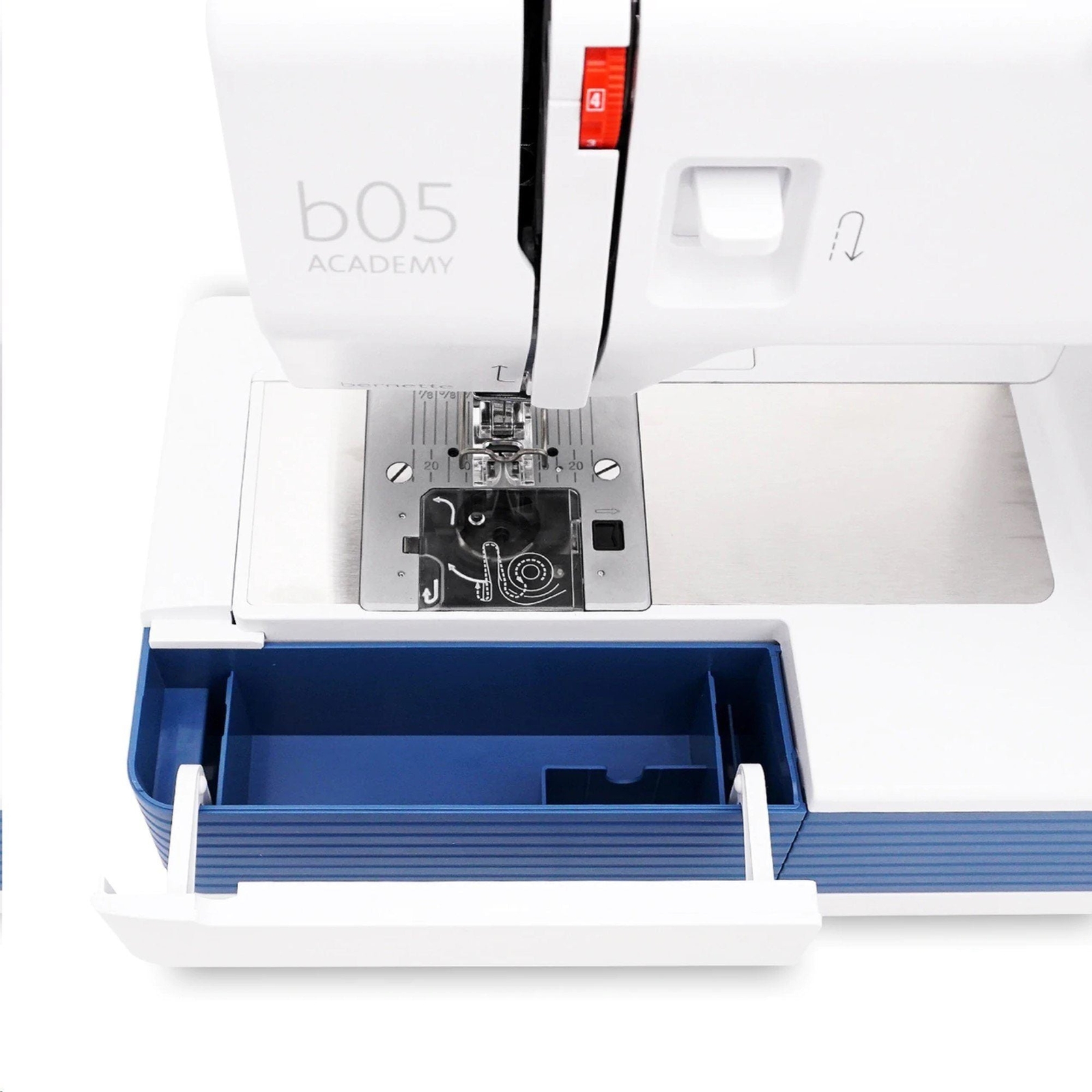Bernette B05 Academy Sewing Machine with 100 Thread Spools & Matching Bobbins