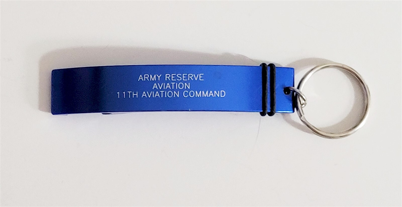 Army Reserve Aviation Blue Bottle Opener Keychain Military