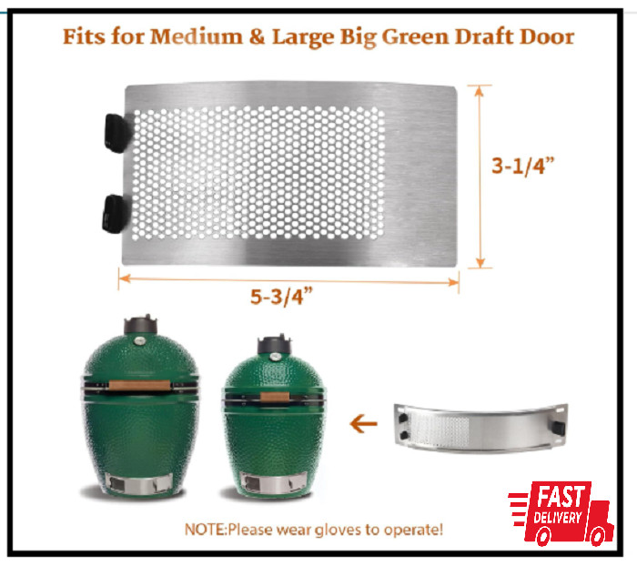 Mesh Screen for Big Green Egg Draft Door,Upgrade Punched for...