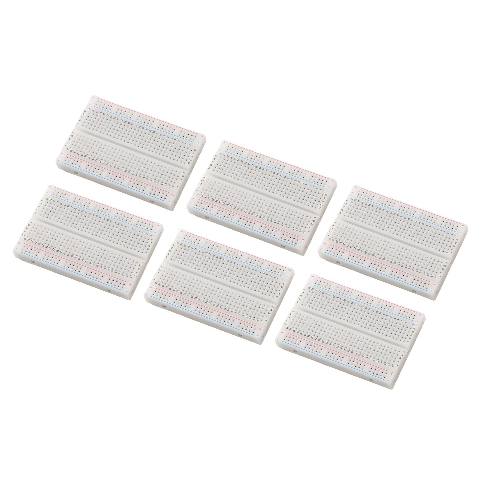 Efficiently Build For Circuits with This Pack of 6 Solderless Breadboards