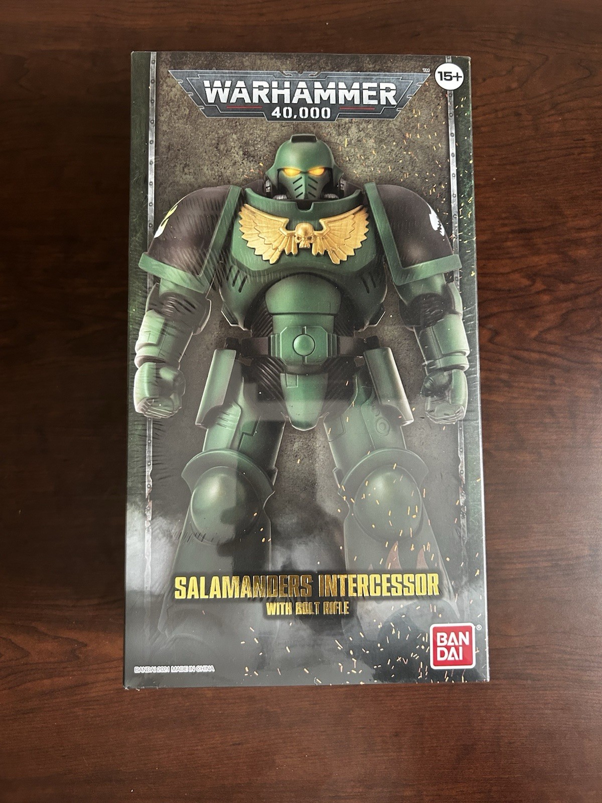 Warhammer 40000 Salamanders Intercessor With Bolt Rifle Bandai Adult Collectible