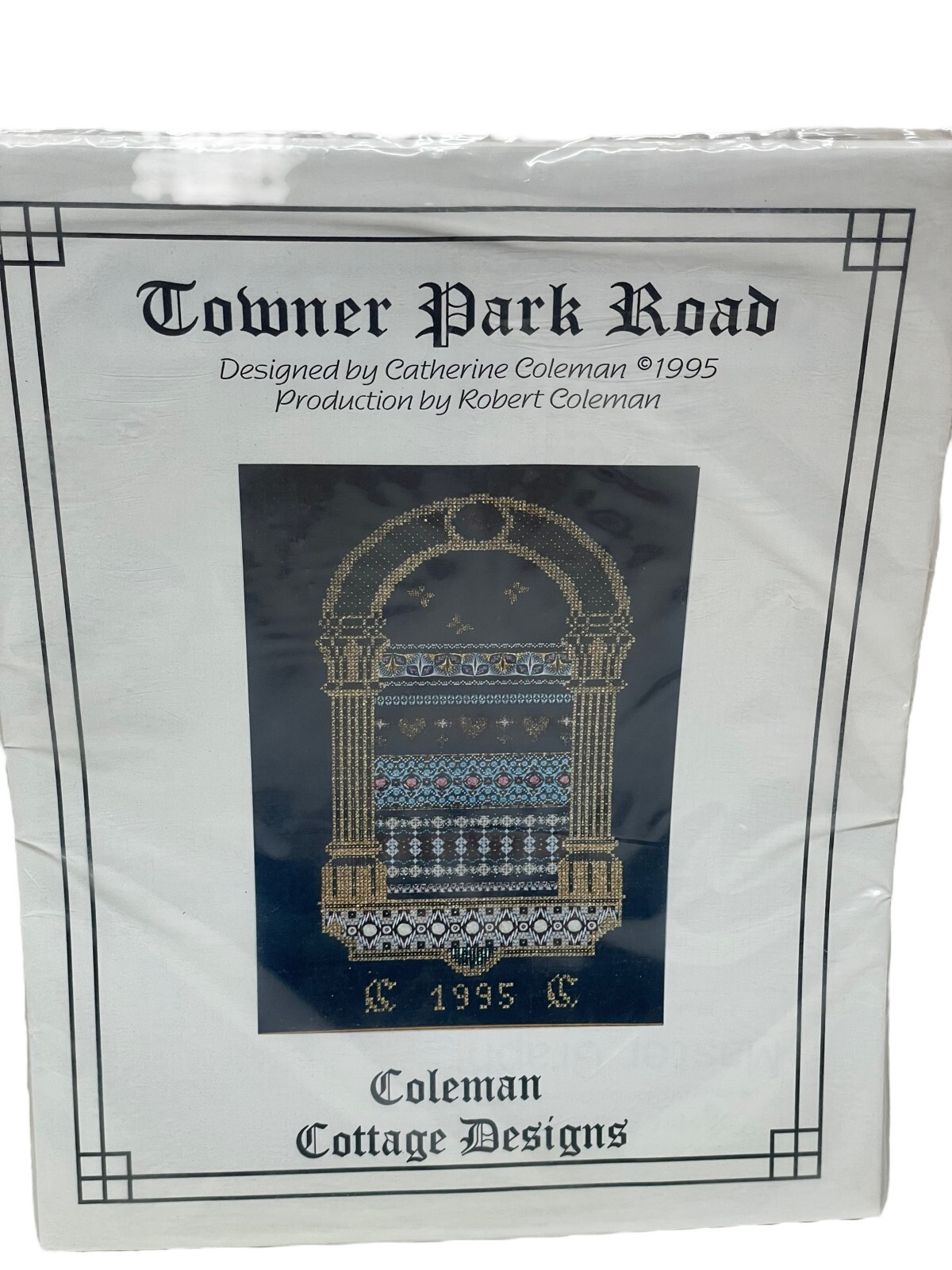 NEW "Towner Park Road" Needlepoint Pattern Coleman Cottage Designs 1995