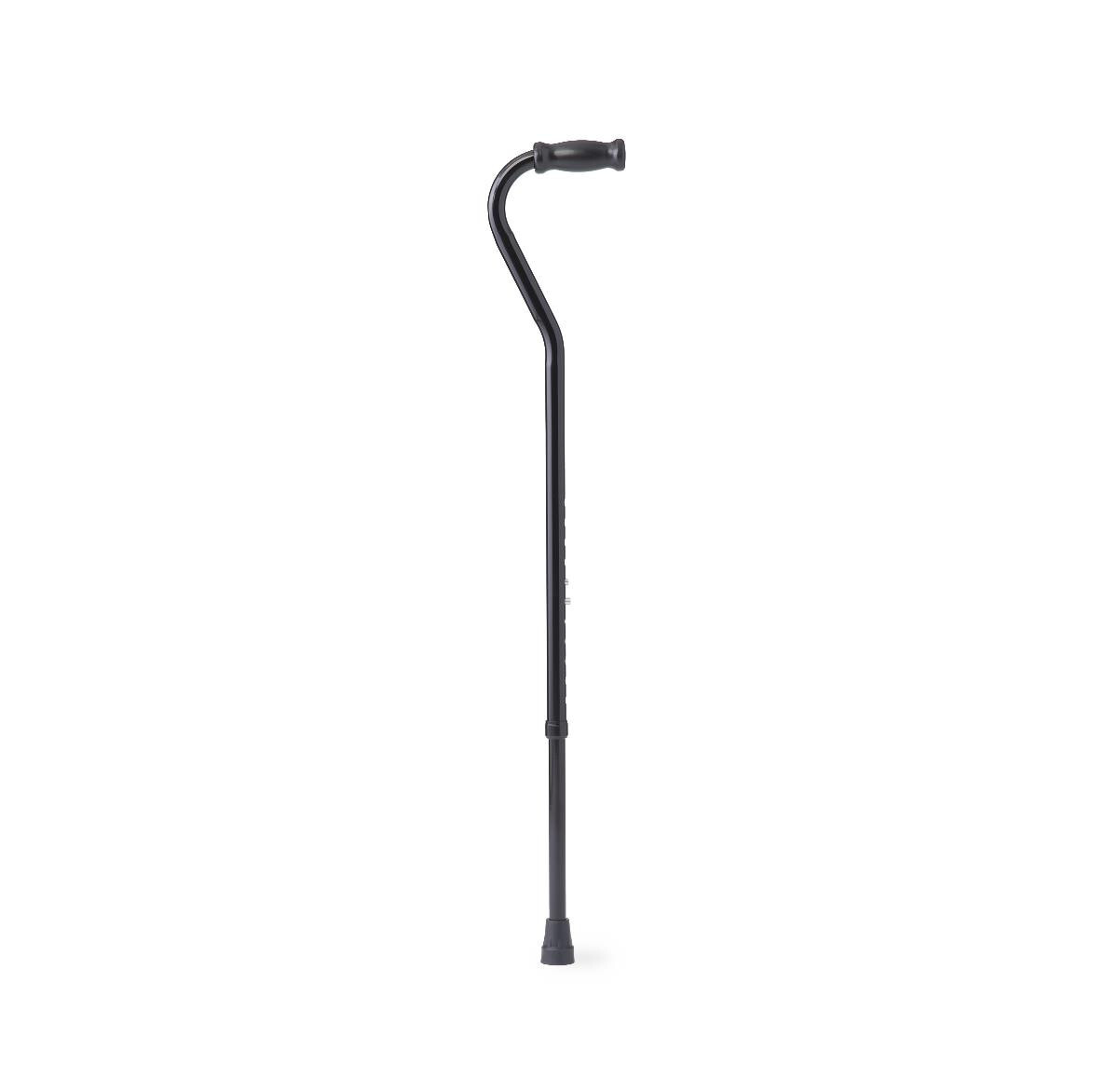 Tall Bariatric Offset Handle Adjustable Walking Cane 500 lb Capacity
