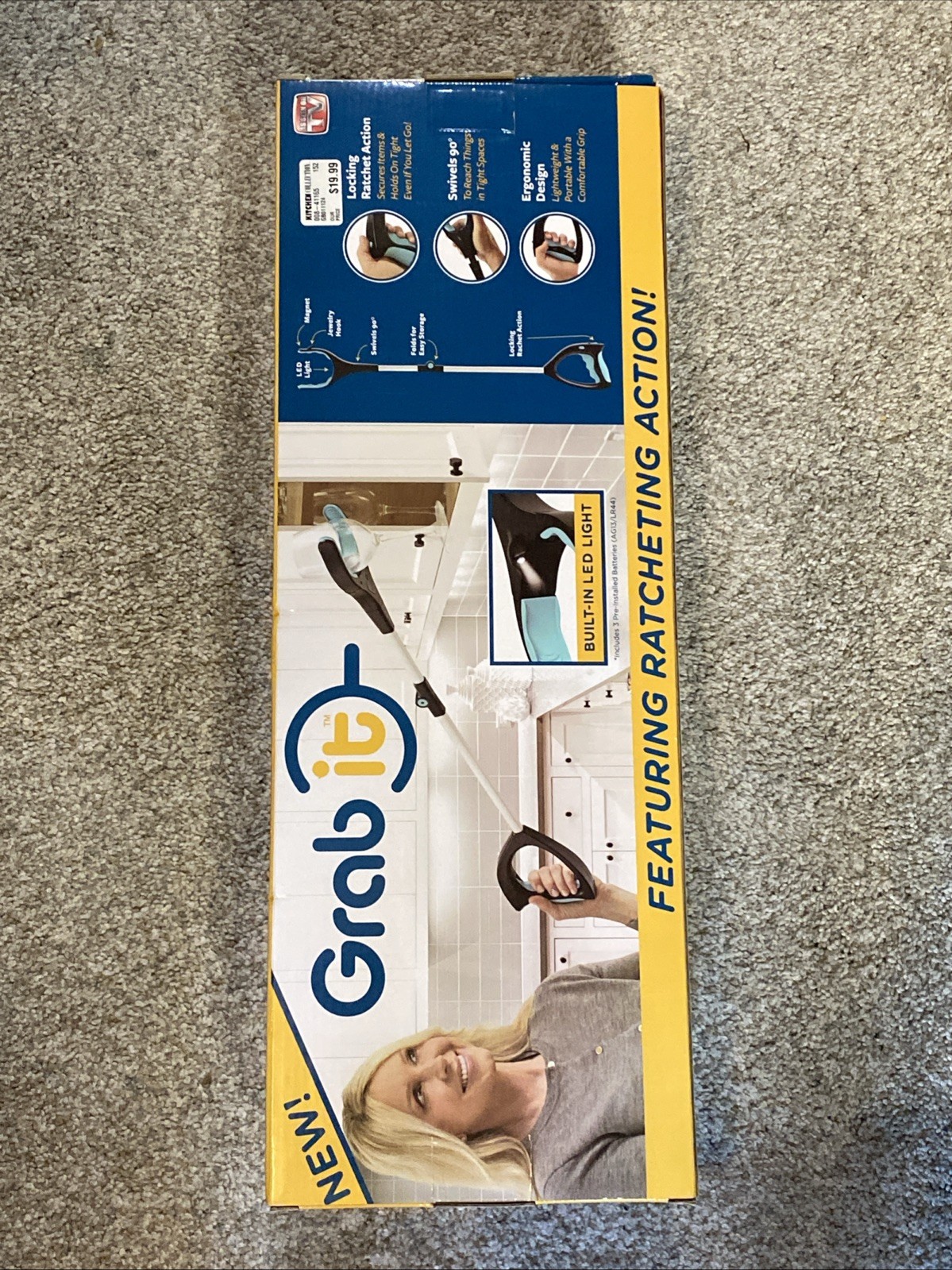 Long Grabber Tool, Foldable Grabbers for Elderly Grab It Reaching Tool