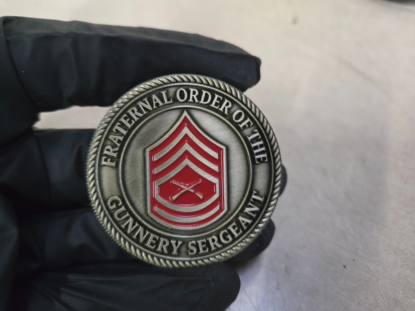 Fraternal Order of the GySgt Challenge Coin – 2” – Rare & Exclusive