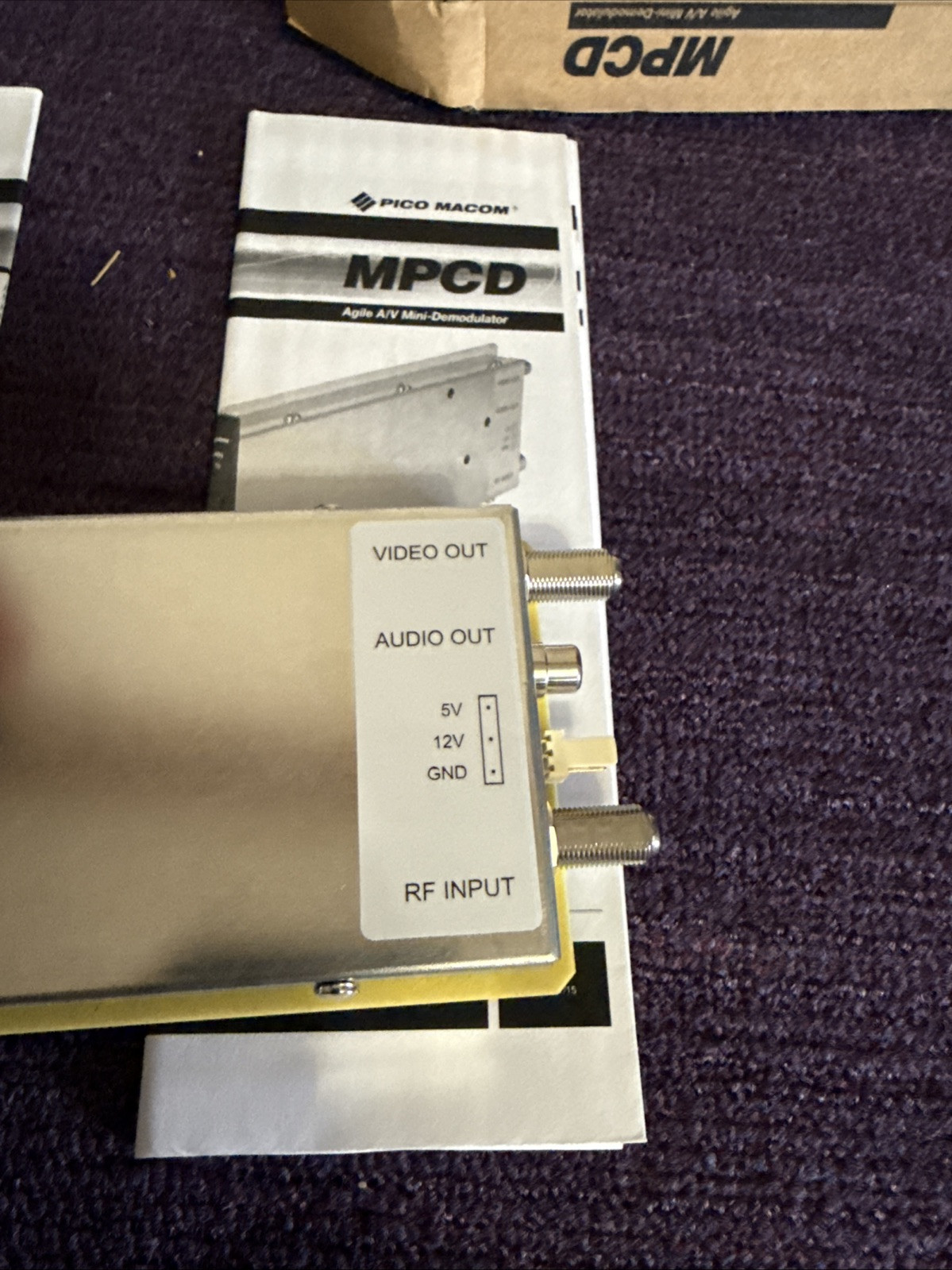Pico Macom MPCD A/V Mini-Demodulator New