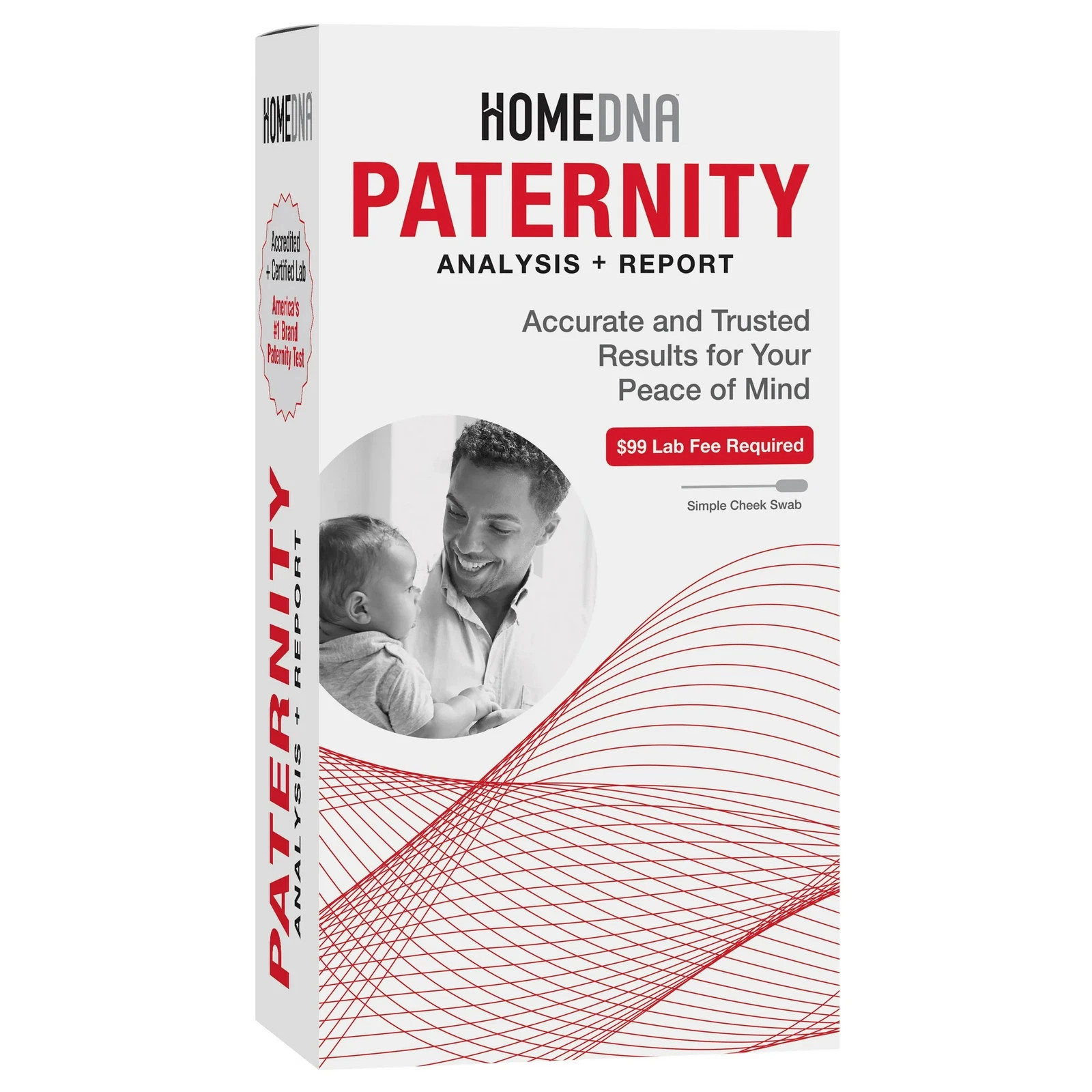 Identigene DNA Paternity Collection Confidential Test Kit Same Day 1 Ct 12PK