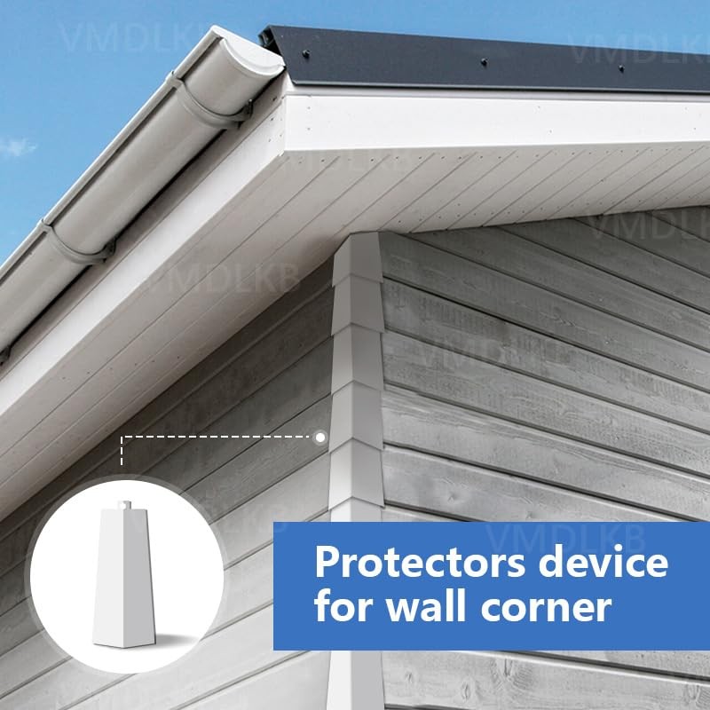 5 - New Aluminum Outside Siding Corner 8 Inches 5 Nails Included White