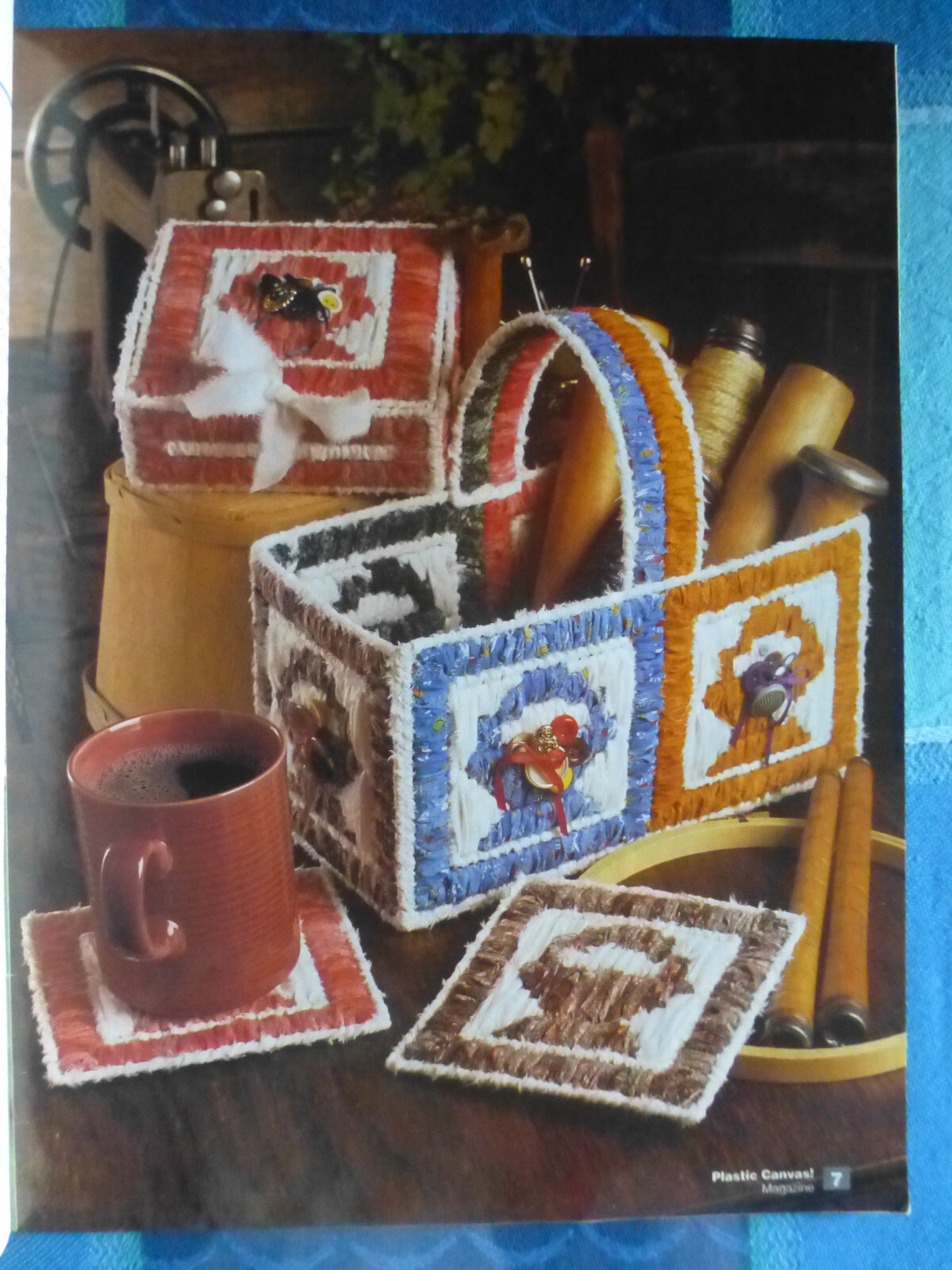 Plastic Canvas! Magazine #44 Seed Packets, Kitchen, Basket, Coasters Etc.