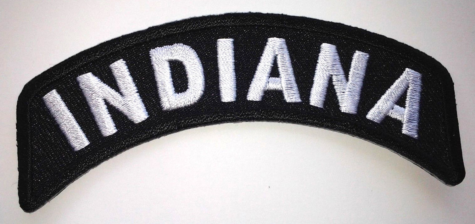 INDIANA US State Biker Rocker Patch P1441 E