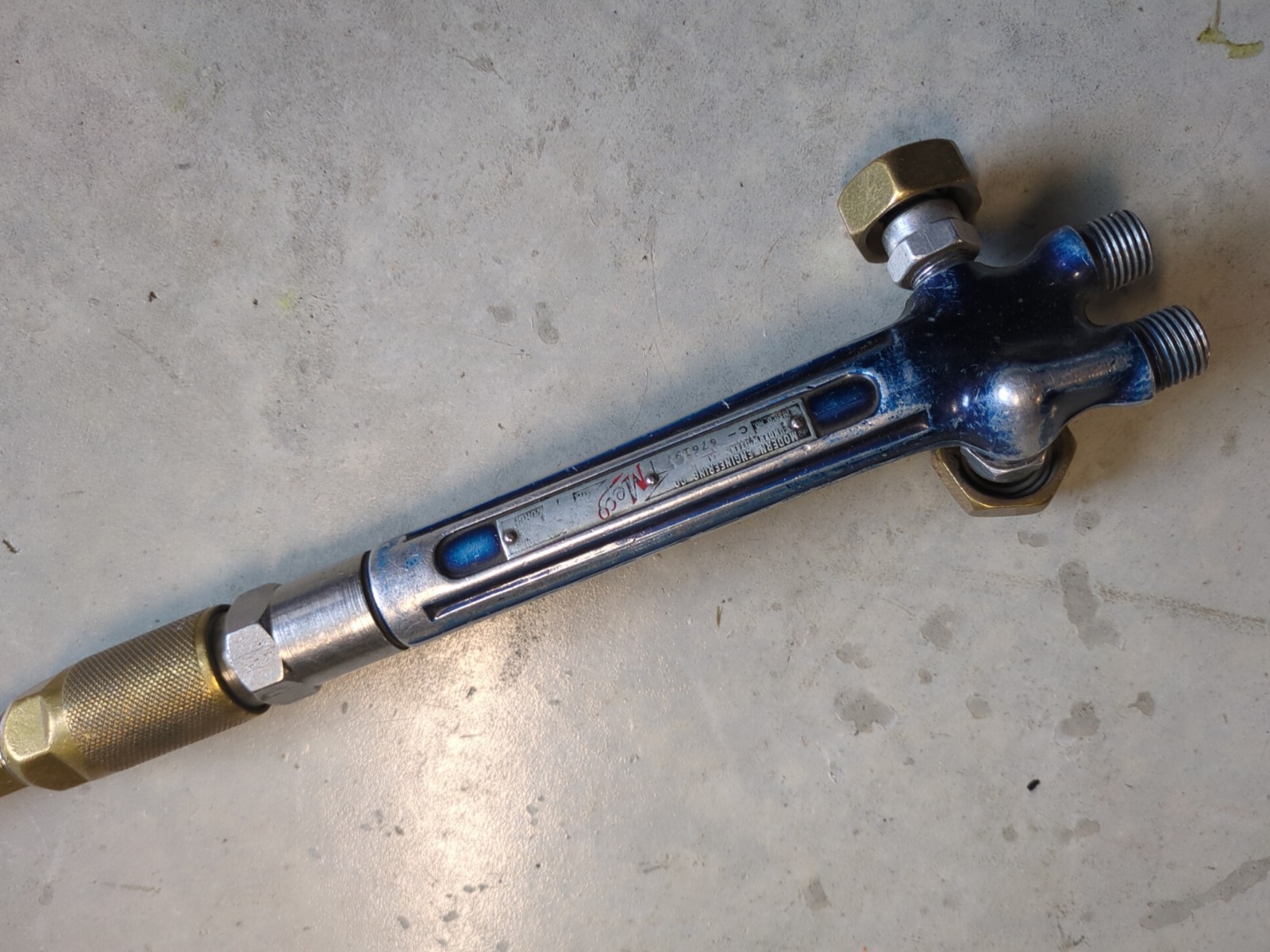 Vintage Meco Weldmaster Oxy-Acetylene Welding Torch Handle & Tip