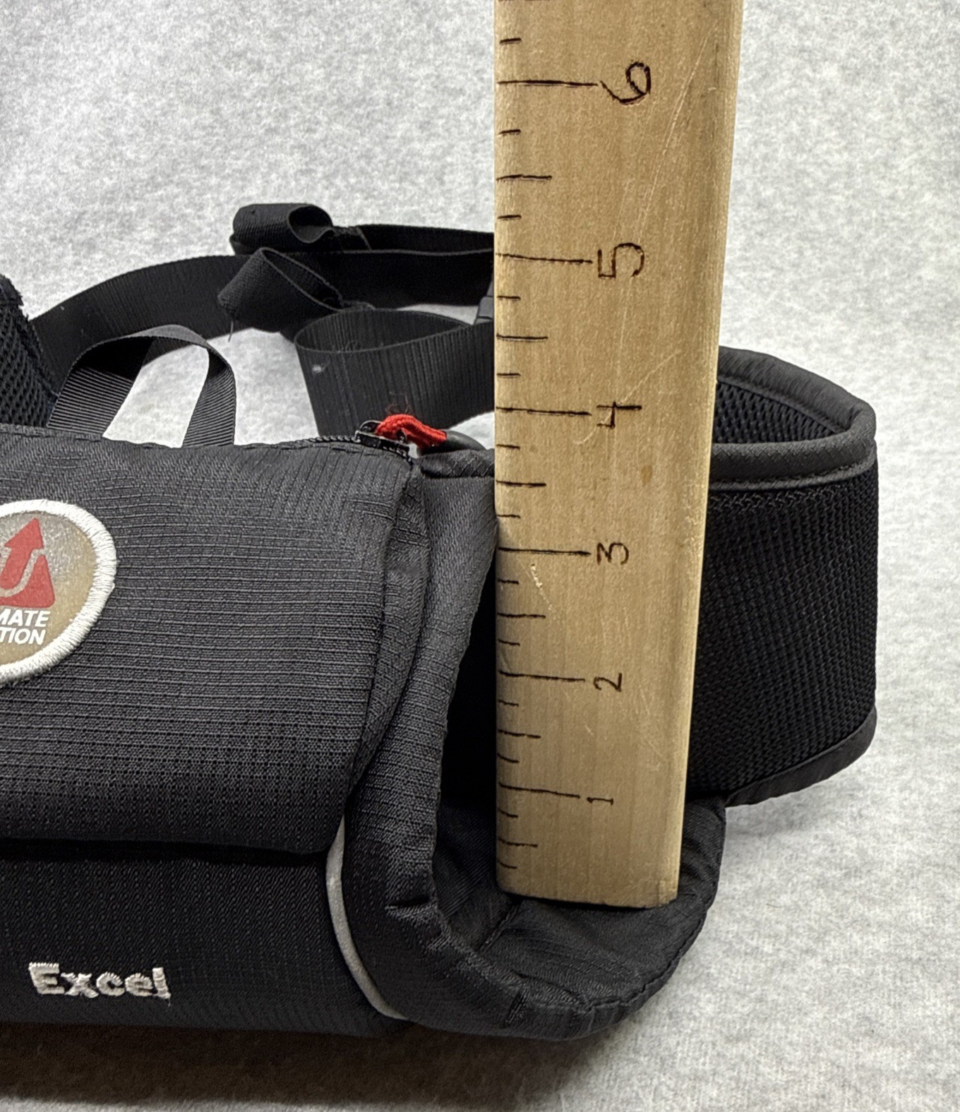 Ultimate Direction Excel Single Bottle Hydration Waist Pack Black OS No Bottle
