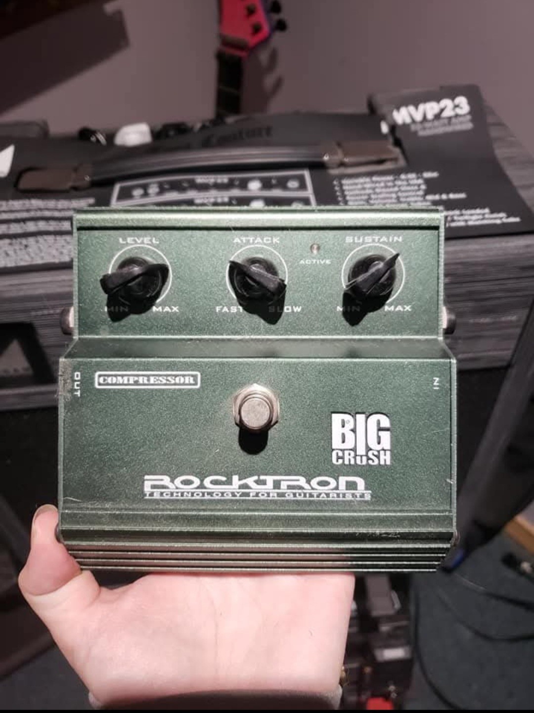 Rocktron Big Crush Analog Compressor Effects Pedal for Electric Guitar
