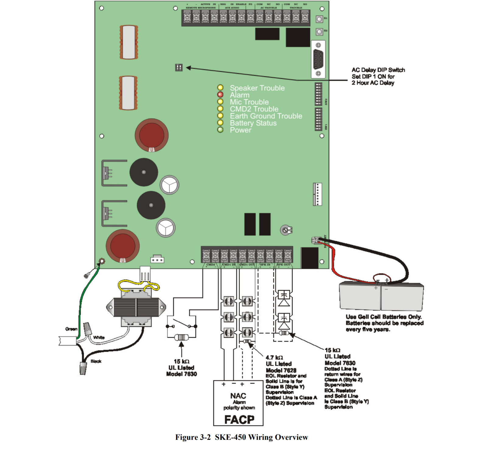 Repair Service for Silent Knight SKE-450 SKE450 Voice EVAC Board