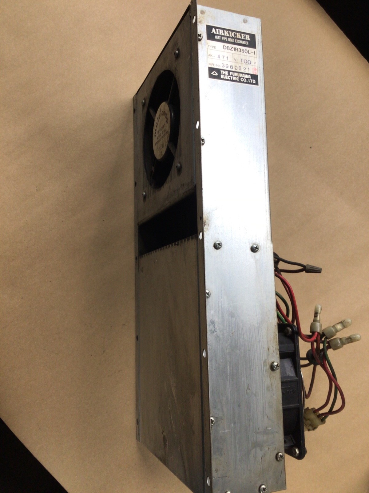 FURUKAWA AIRKICKER HEAT PIPE EXCHANGER D8Z1R350L-I #4001B41PR3