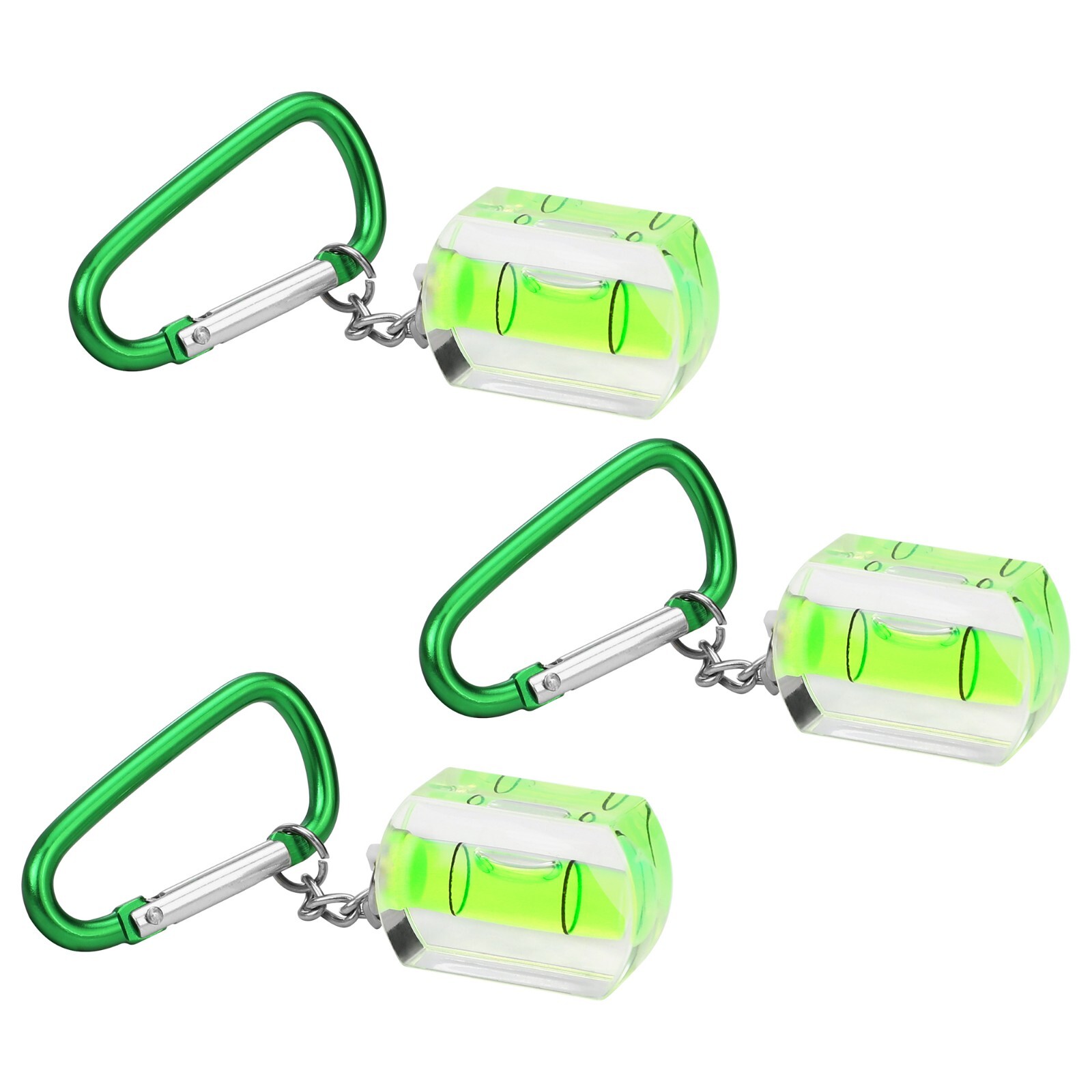 3-Pack Small Bubble Level with Keychain Mini Pocket Tool Spirit Level