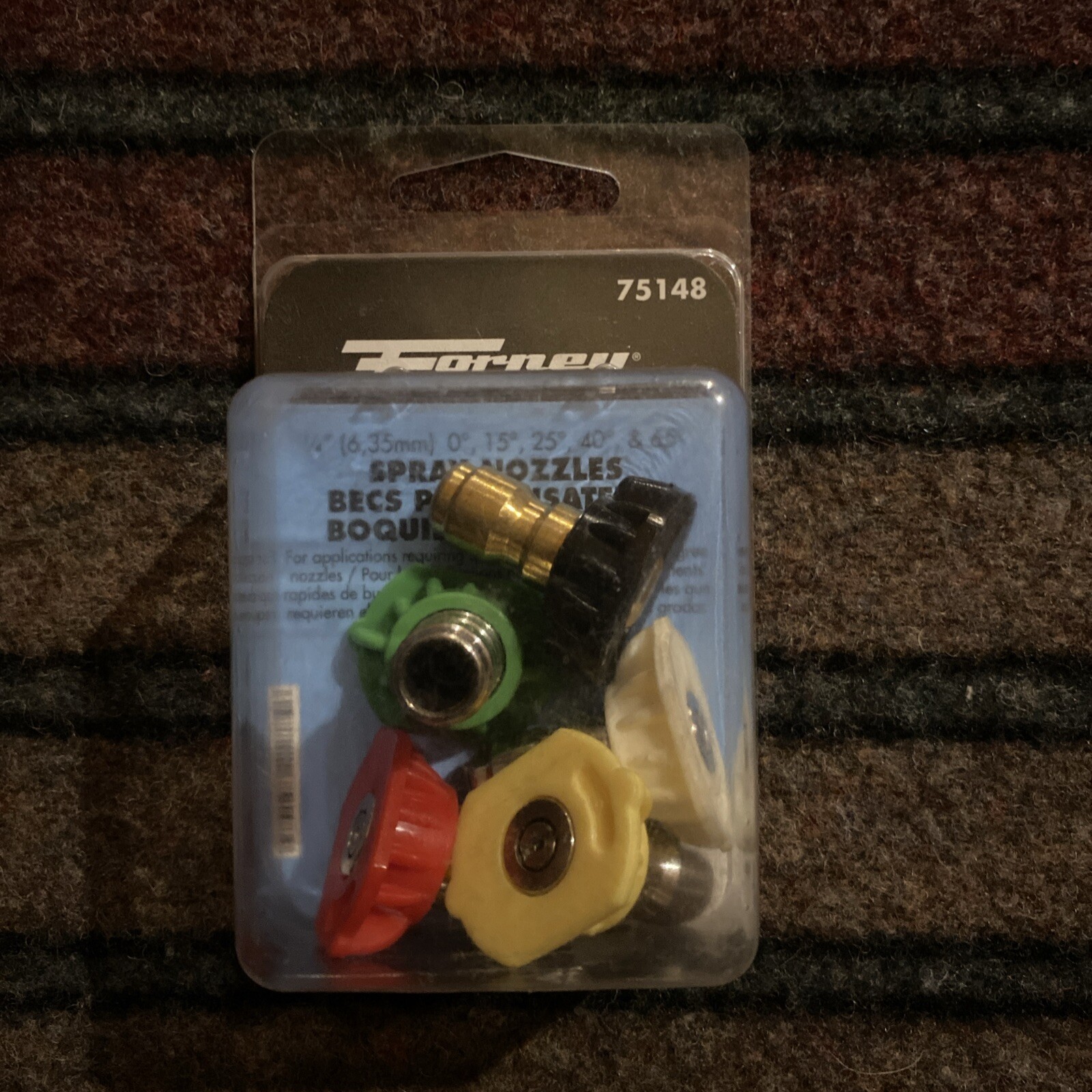 FORNEY 75148 SET OF 5 PRESSURE WASHER SPRAY NOZZLES NEW