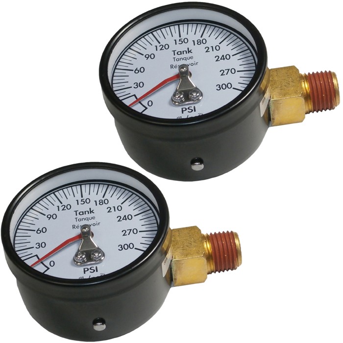 DeWalt 2 Pack of Genuine OEM Pressure Gauges For Compressors - A14993-2PK