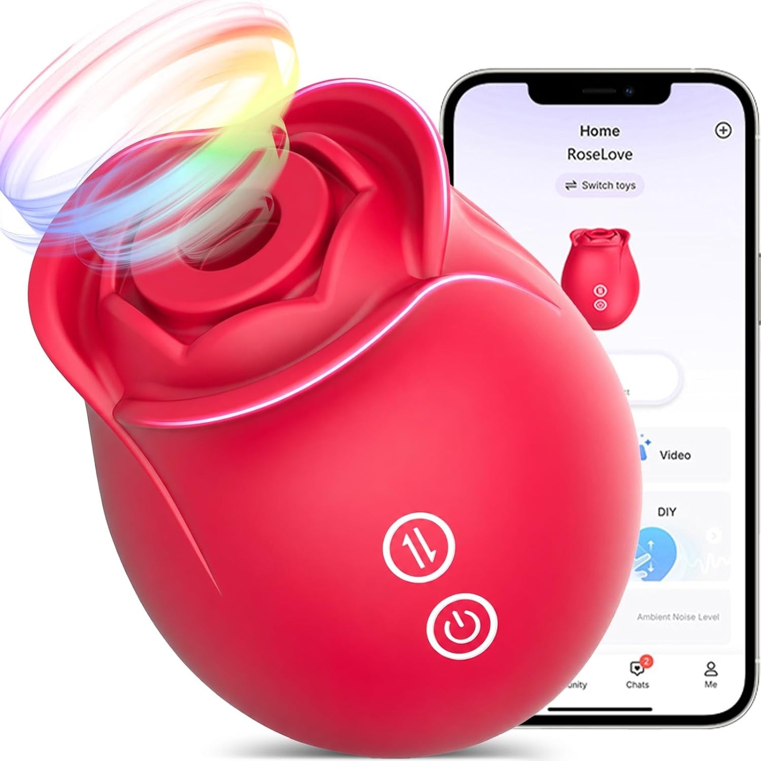 Rose Toy Women Sex Toys - AI Sync Vibrator Rose Adult Toys with 10 Sucking Modes