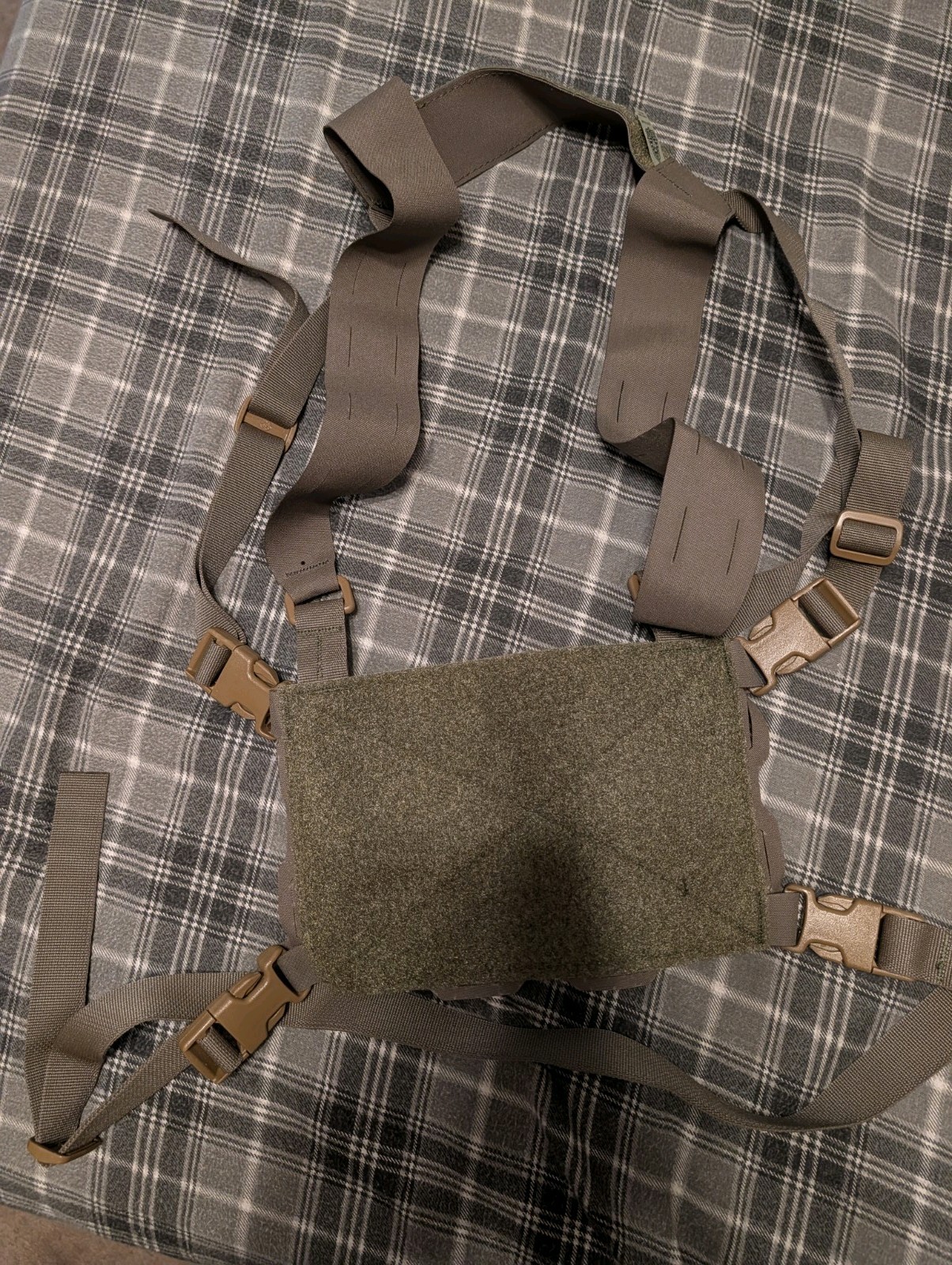 Ferro Concepts Chesty Rig Mini Adjustable Nylon Chest Rig. Ranger Green
