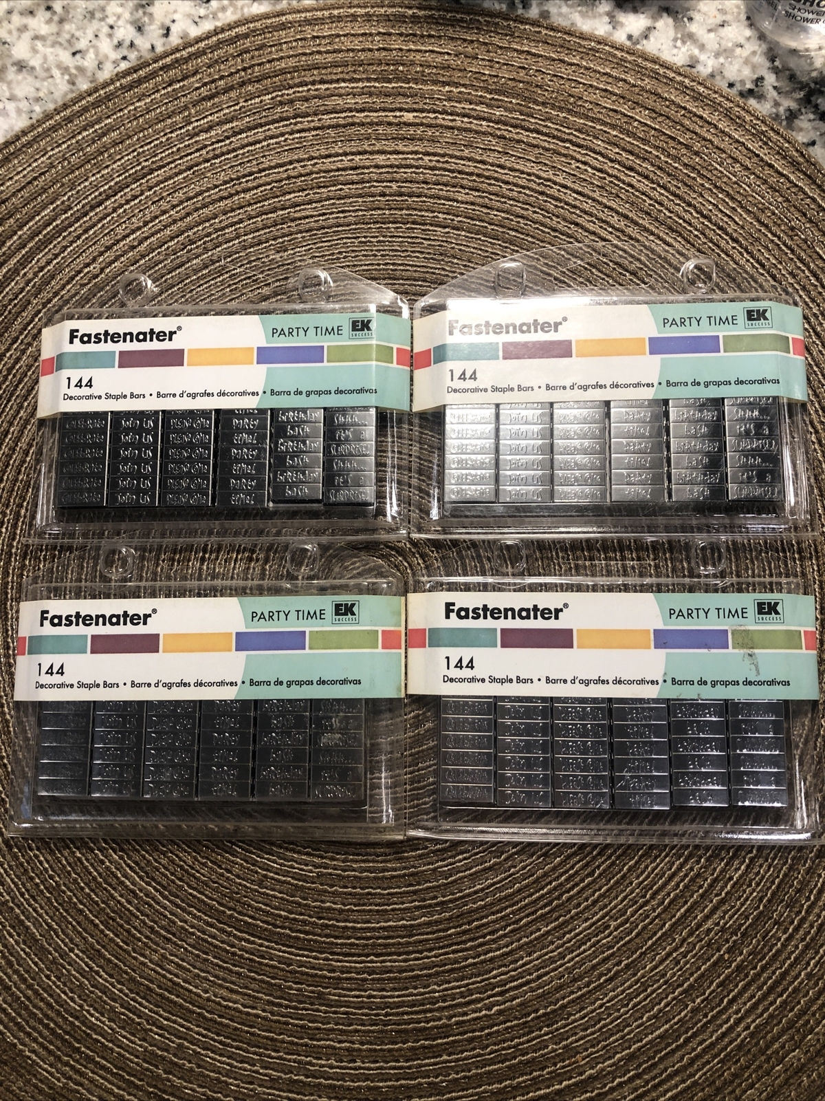 EK Success Fastenater Party Time Decorative Staple Bars