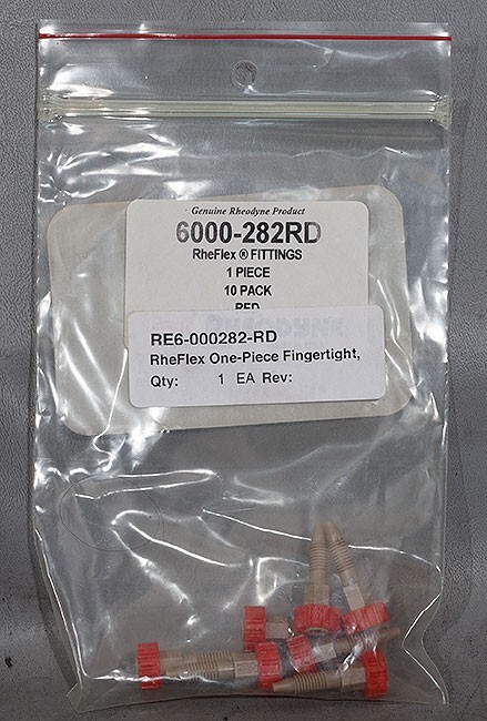 NEW Rheodyne/Agilent RE6-000282-RD/6000-282RD/RE 600028 2RD RED RheFlex Fittings