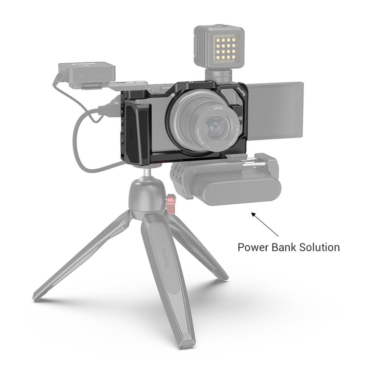 SmallRig Camera Cage for Sony ZV1 With Side Handle Integrated Cold Shoe 2938 US