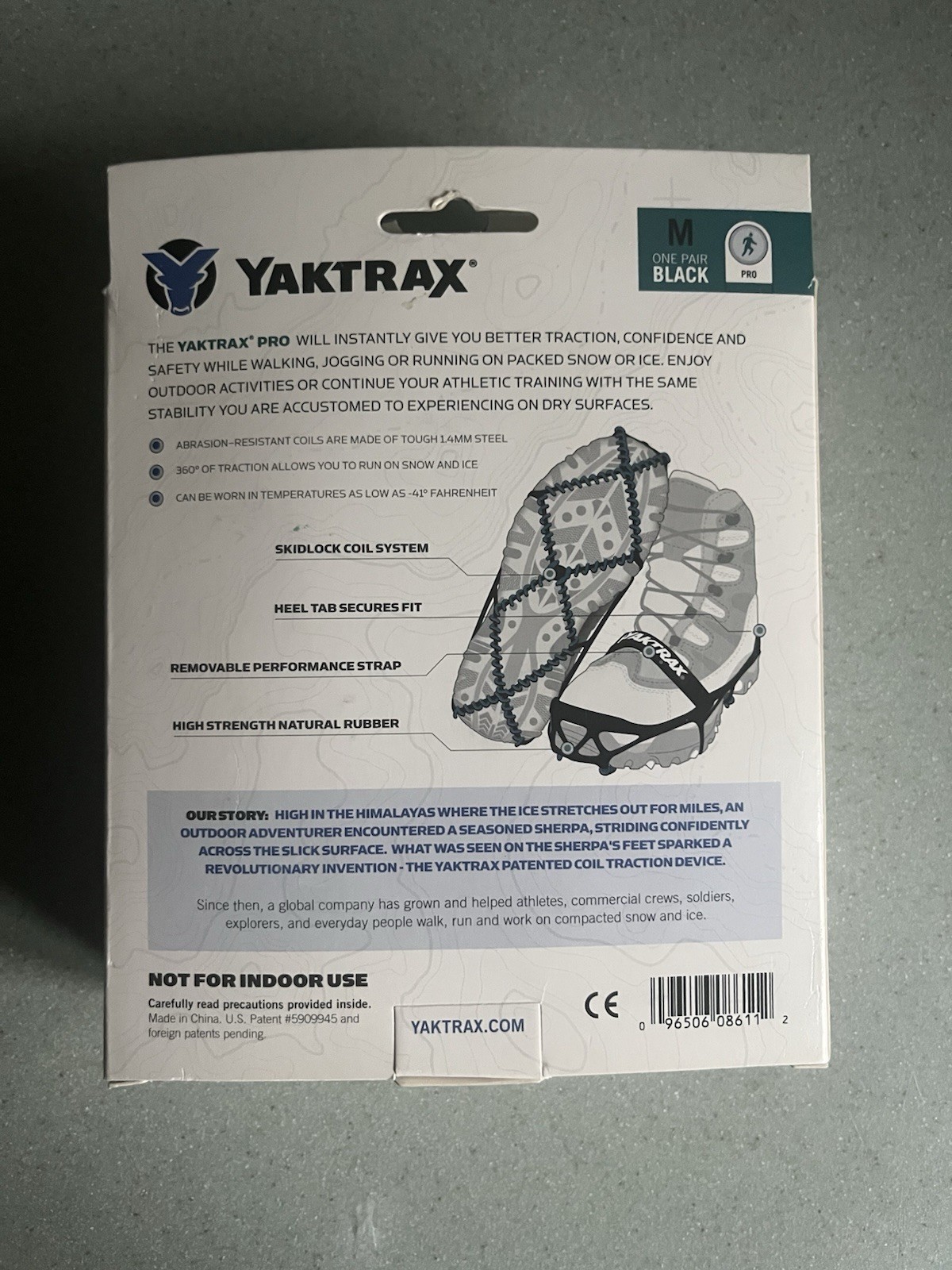 Yaktrax Pro Winter Traction Size Medium New In Box