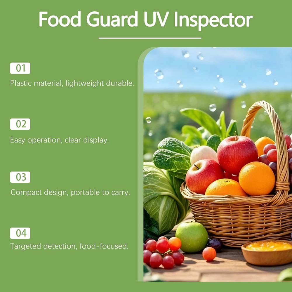 Portable UV Black Light Flashlight Vegetables Detector Inspection Tool
