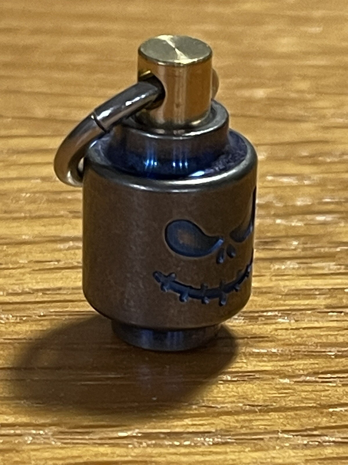 EDC Titanium Rotating Bead Pendant, Zipper Pull, Keychain Add On Titanium Silver
