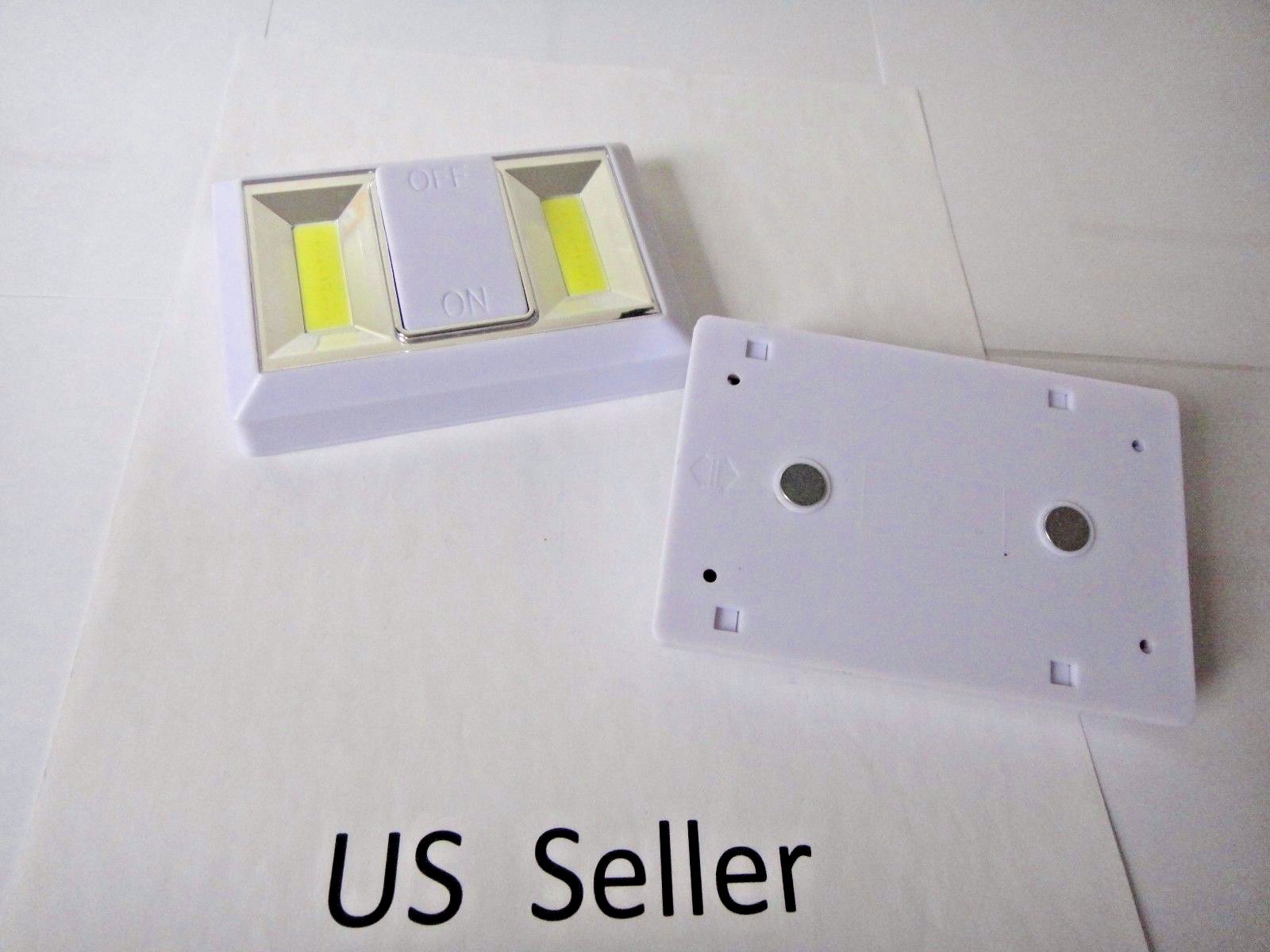 4pk COB LED Wall Lighted Switch Wireless Night Light Muli-use Battery Included