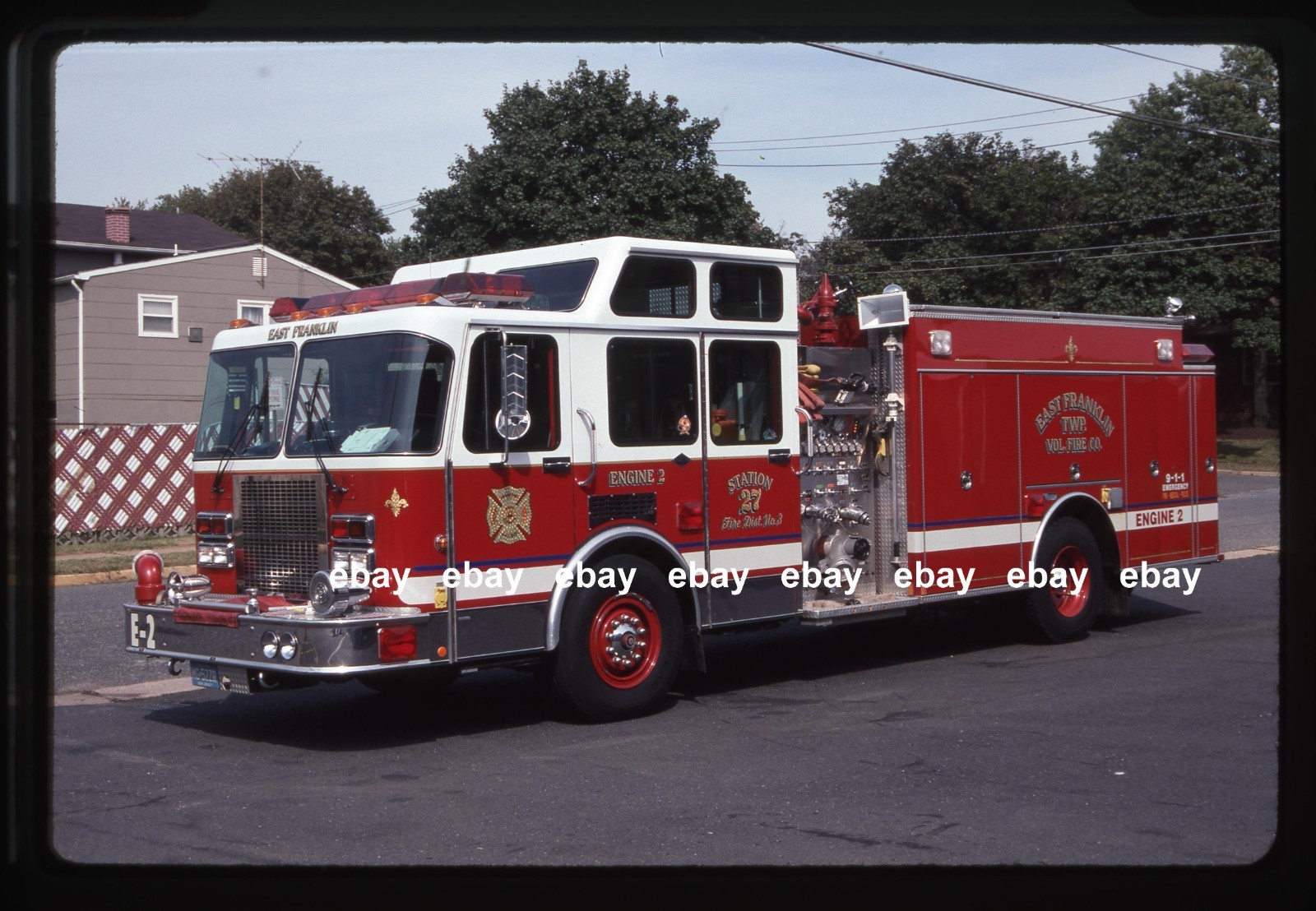 Franklin Twp NJ East Franklin FC E27-2 1991 Spartan pumper Fire Apparatus Slide