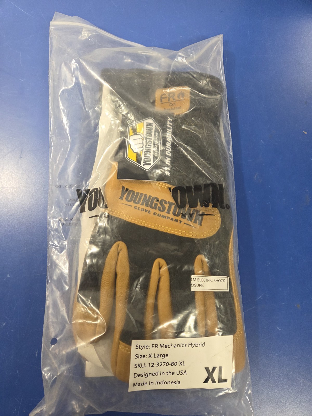 Youngstown  FR Glove 12-3270-80-XL Flame Resistant Mechanics Hybrid Gloves XL
