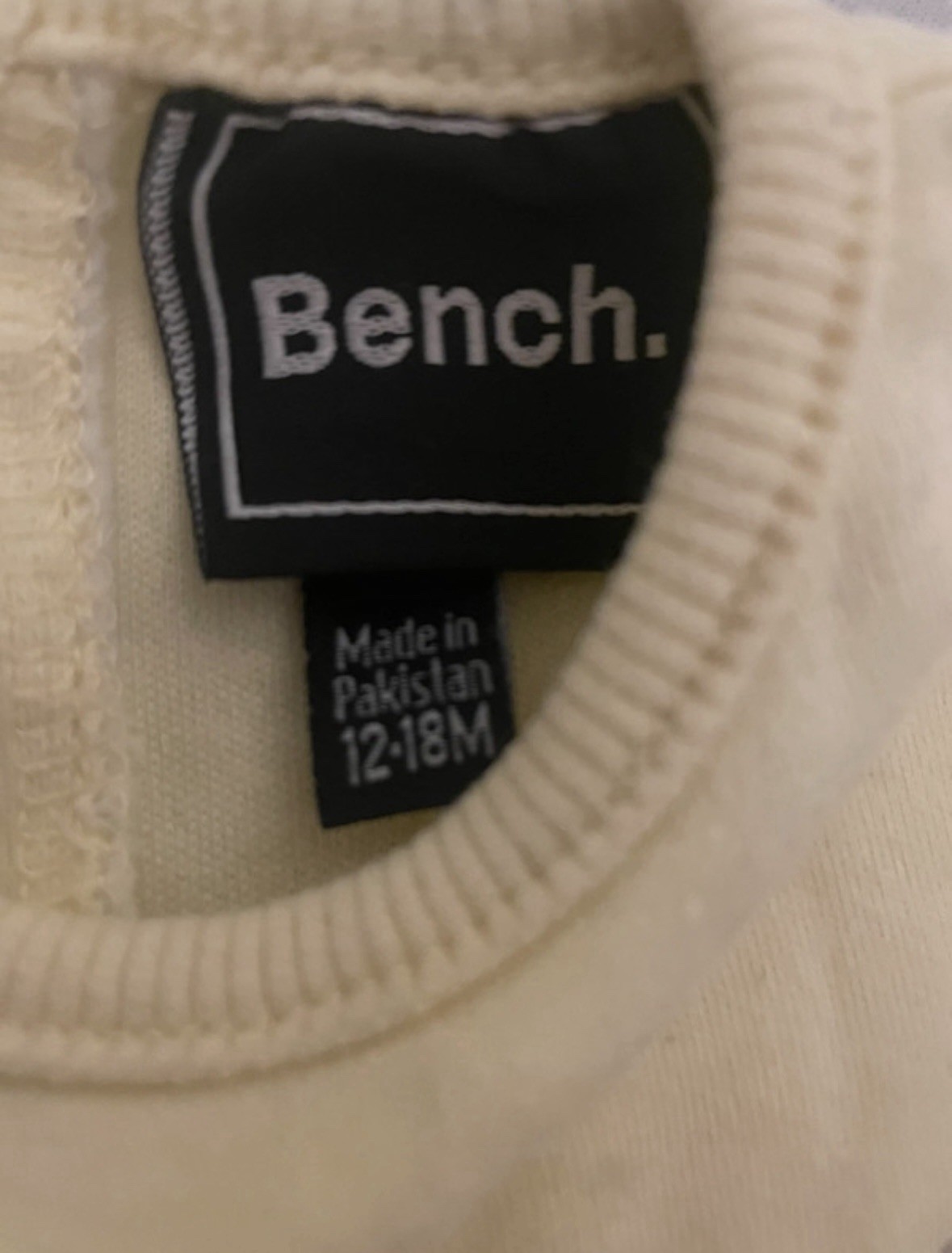 Bench Baby Boy Yellow Short Sleeve Top T- Shirt 12 Months