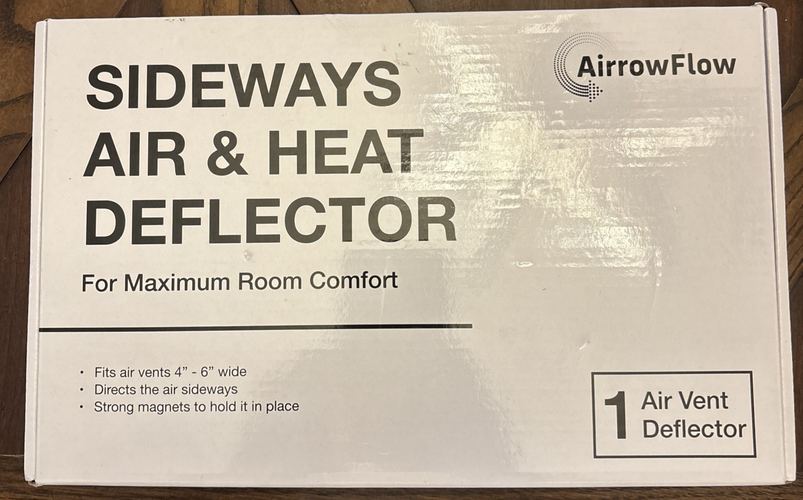 Sideways Magnetic Floor Air Vent Deflector for Under Furniture Heat and Air