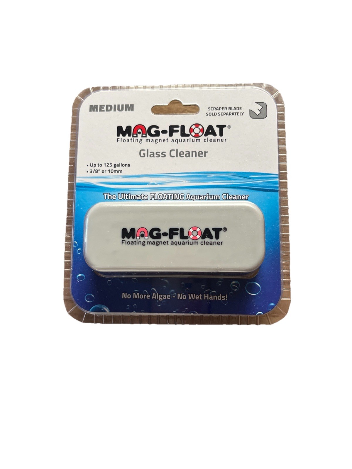 Mag-Float Floating Magnet Aquarium Cleaner Glass Cleaner, Medium