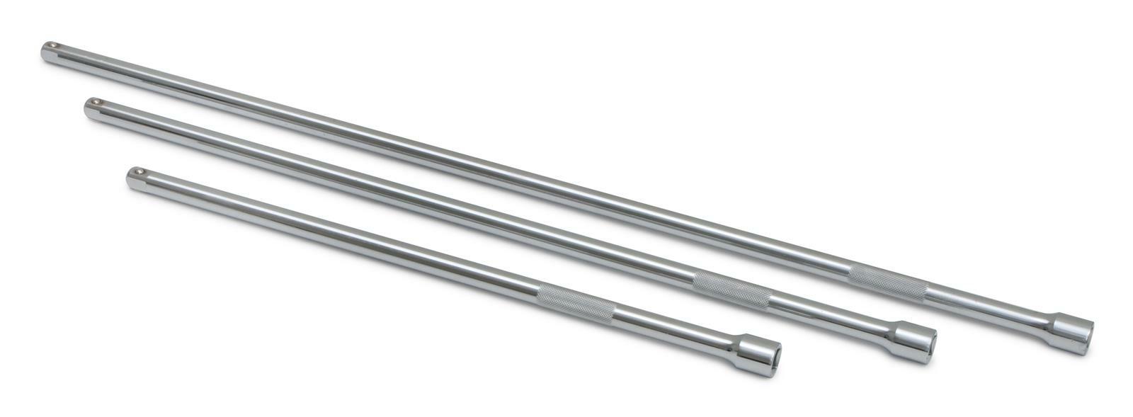Titan Tools 12081 3-Piece 1/2" Drive Extra-Long Socket Extension Bar Set