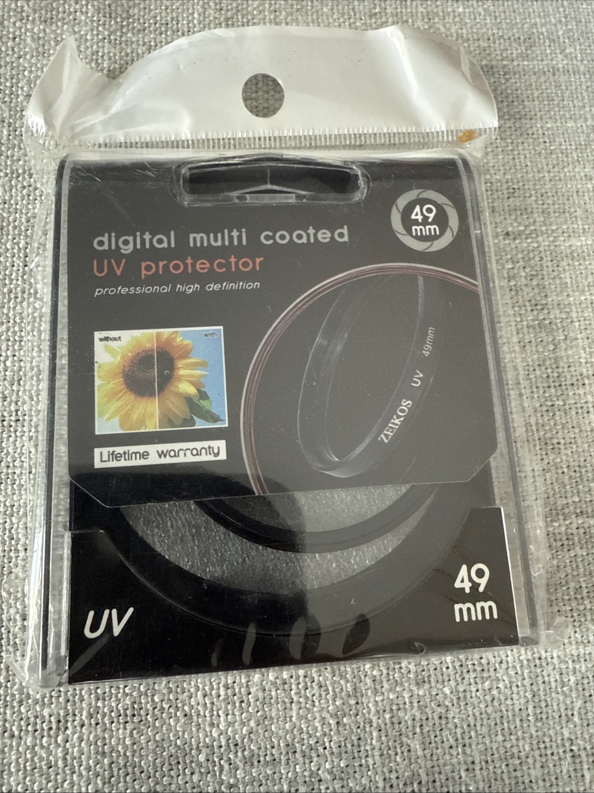 Zeikos UV Filter 49mm Digital Multi Coated  NEW